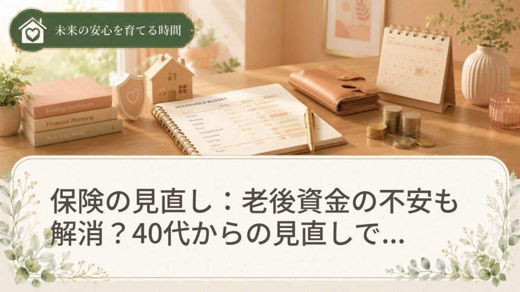 保険の見直し：老後資金の不安も解消？40代からの見直しで本当に貯金が増える？