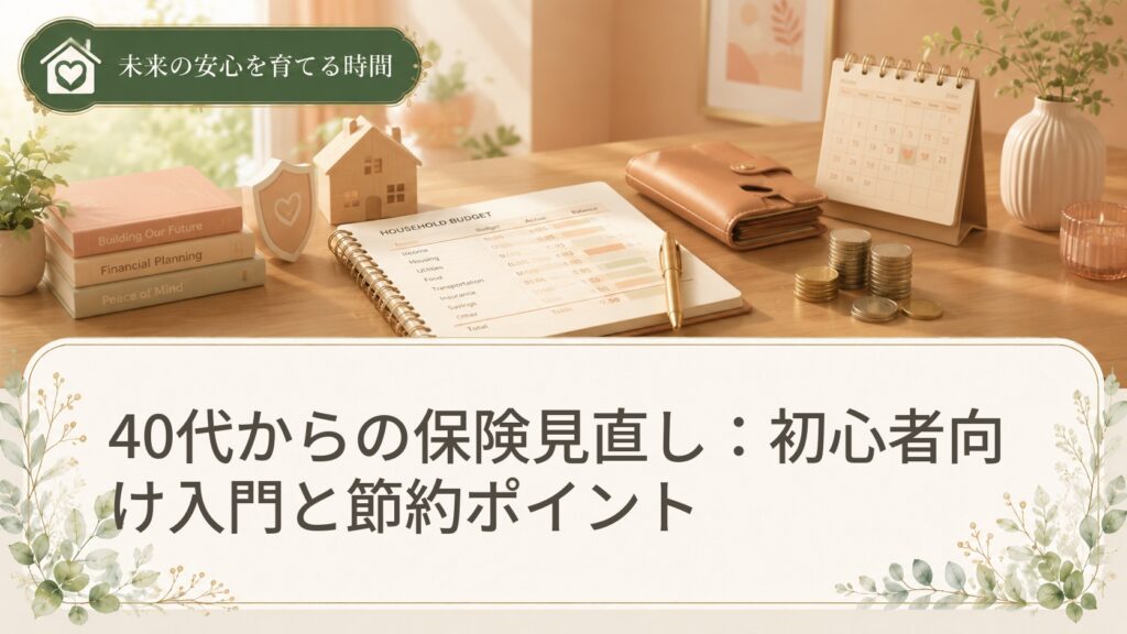 40代からの保険見直し：初心者向け入門と節約ポイント