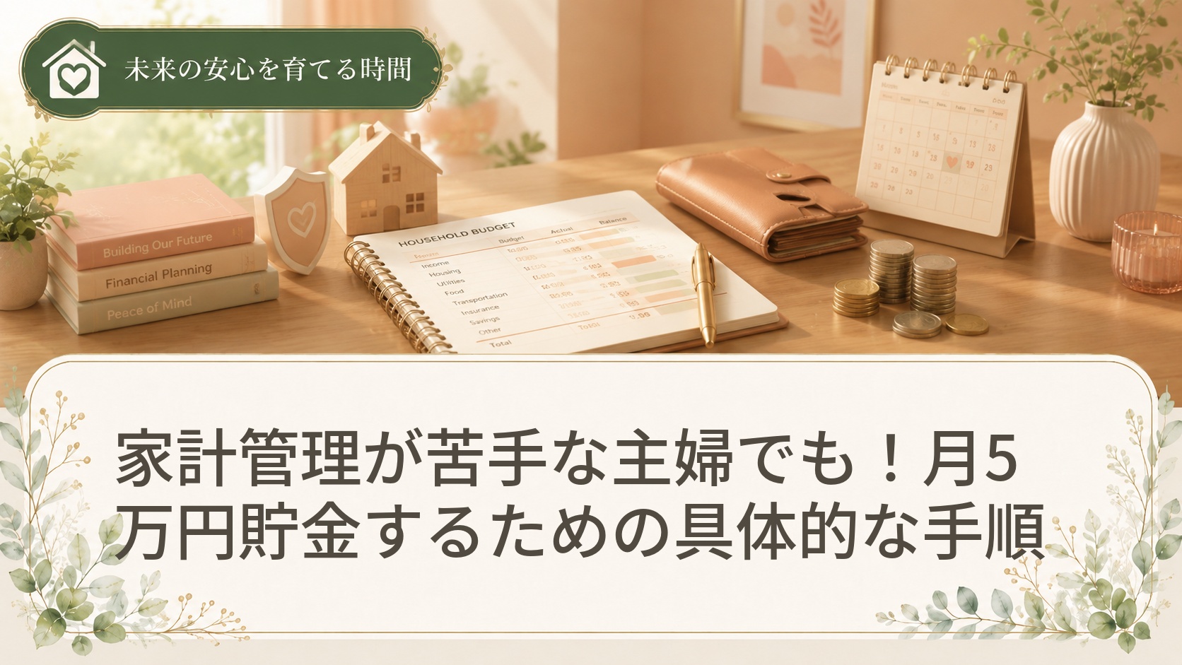 家計管理が苦手な主婦でも！月5万円貯金するための具体的な手順