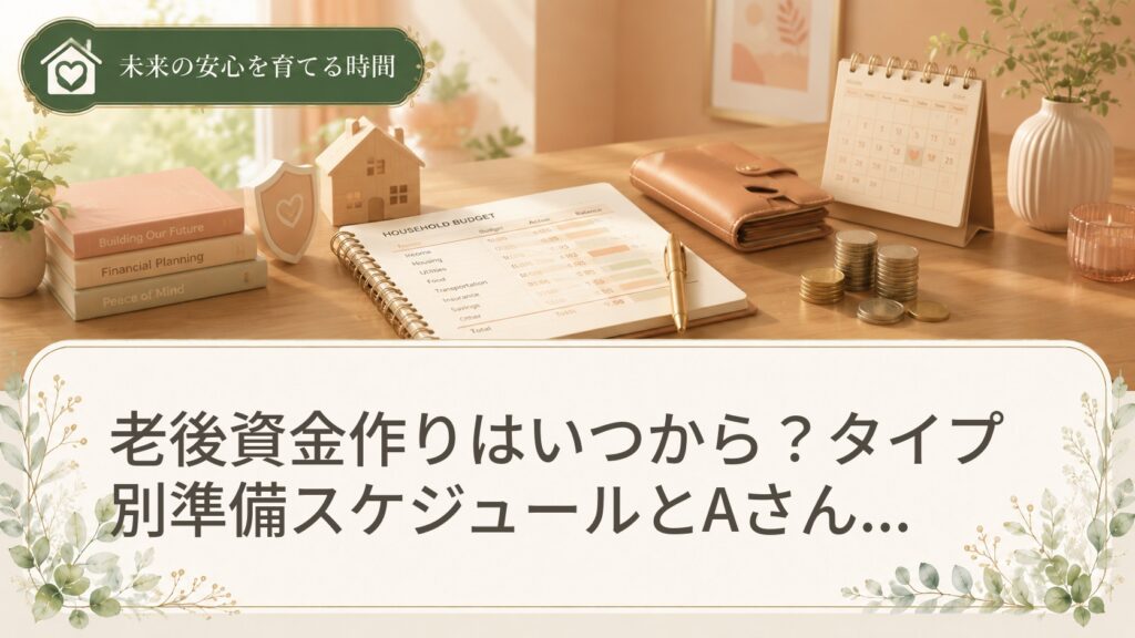 老後資金作りはいつから？タイプ別準備スケジュールとAさんBさんのケーススタディ