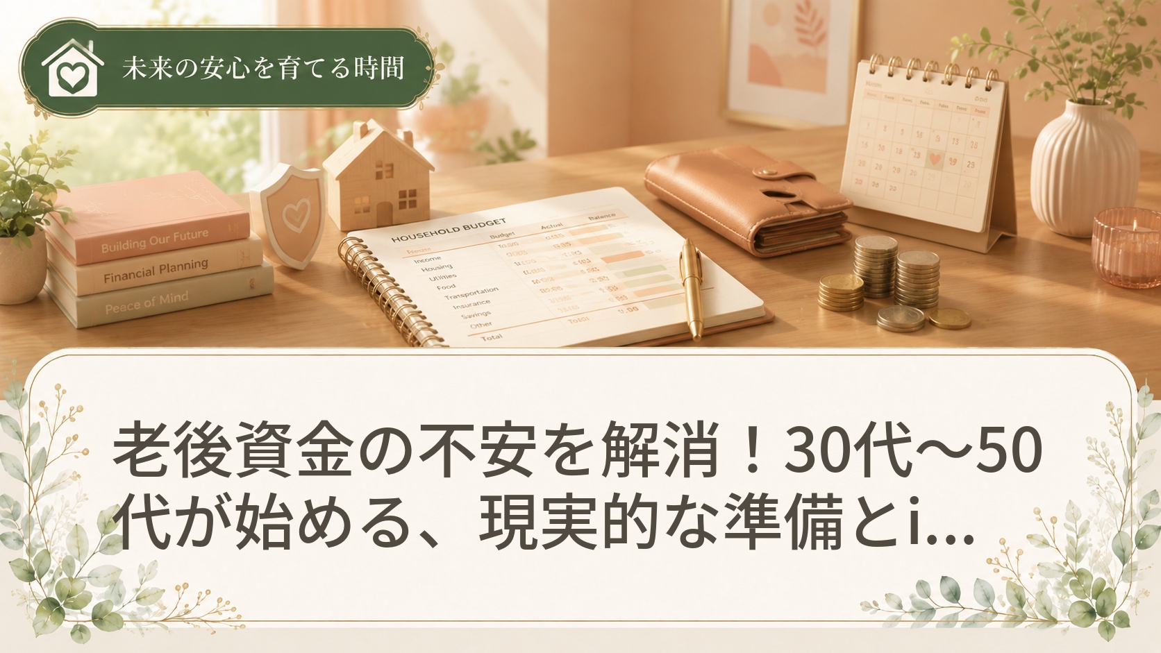 老後資金の不安を解消！30代～50代が始める、現実的な準備とiDeCo、ふるさと納税の活用法