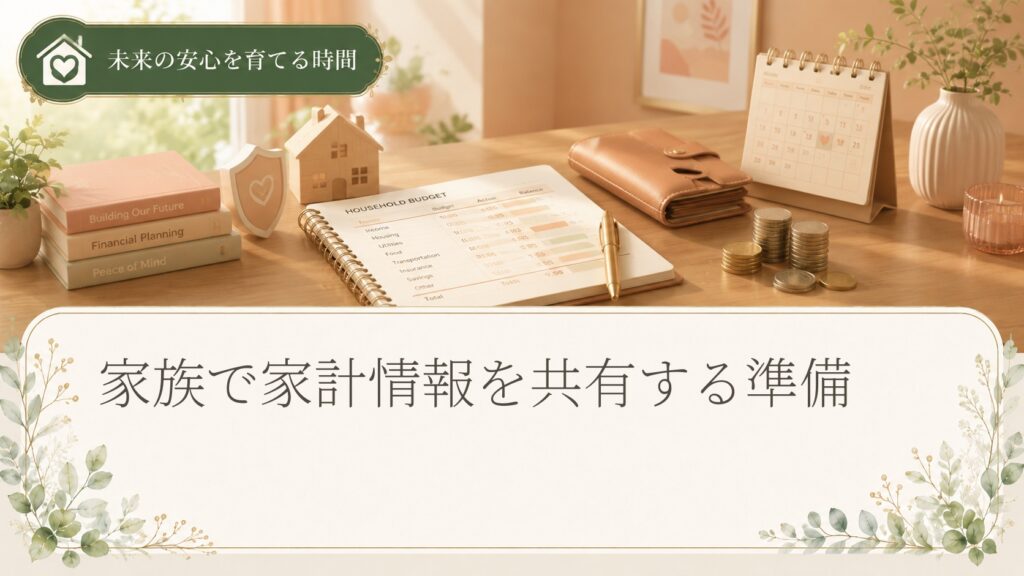 家族で家計情報を共有する準備